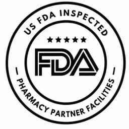 FDA licensed and inspected pharmacy partner seal