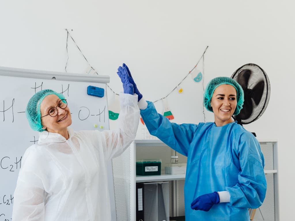 Providers high-fiving